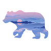 Sunset Polar Bear