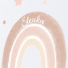 Duha se jménem v pastelových barvách