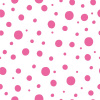 Bílá stěna s růžovými puntíky