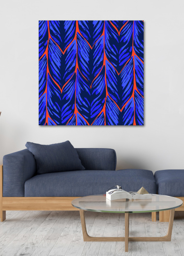 Blue wind obraz 100x100cm