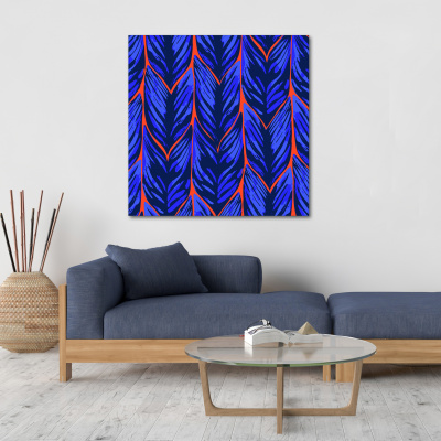 Blue wind obraz 100x100cm