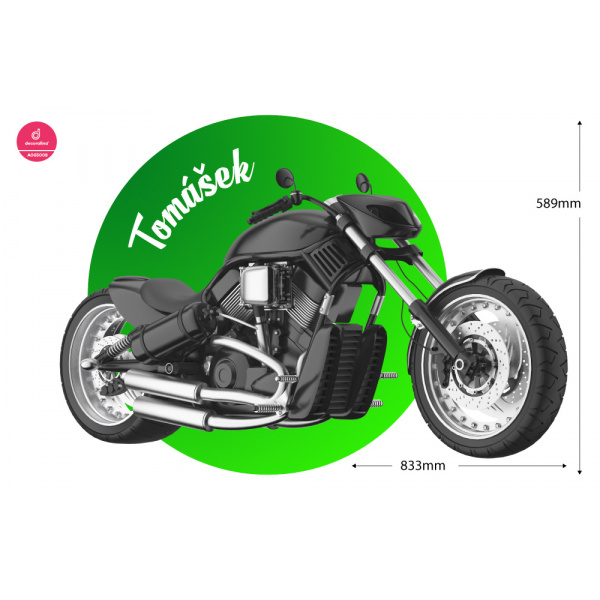 Decoralina - Samolepka Chopper se jménem