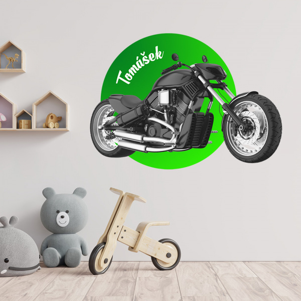 Decoralina - Samolepka Chopper se jménem