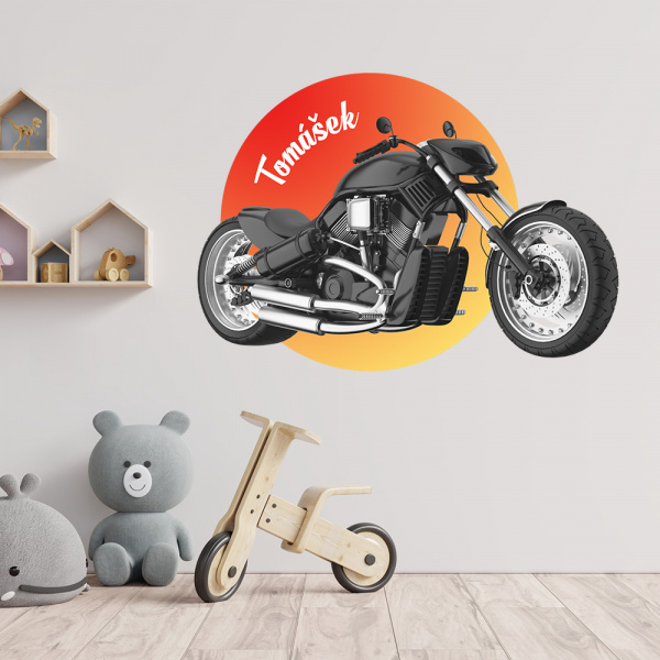 Decoralina - Samolepka Chopper se jménem