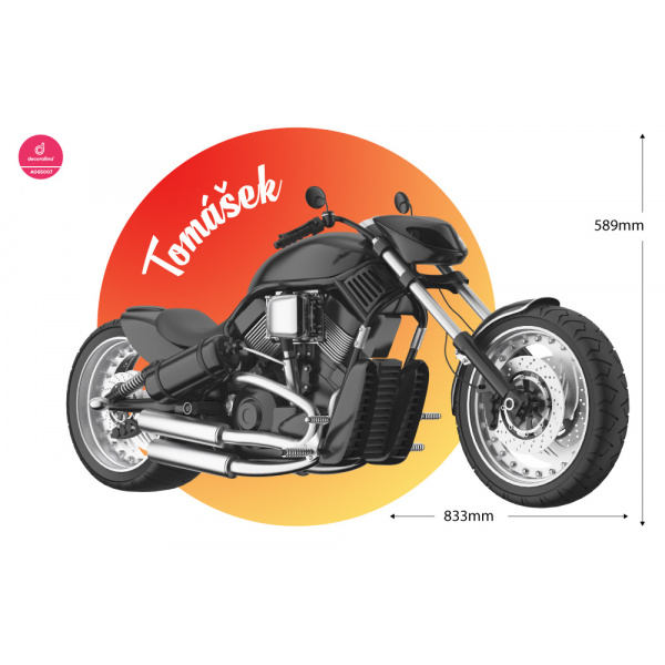Decoralina - Samolepka Chopper se jménem