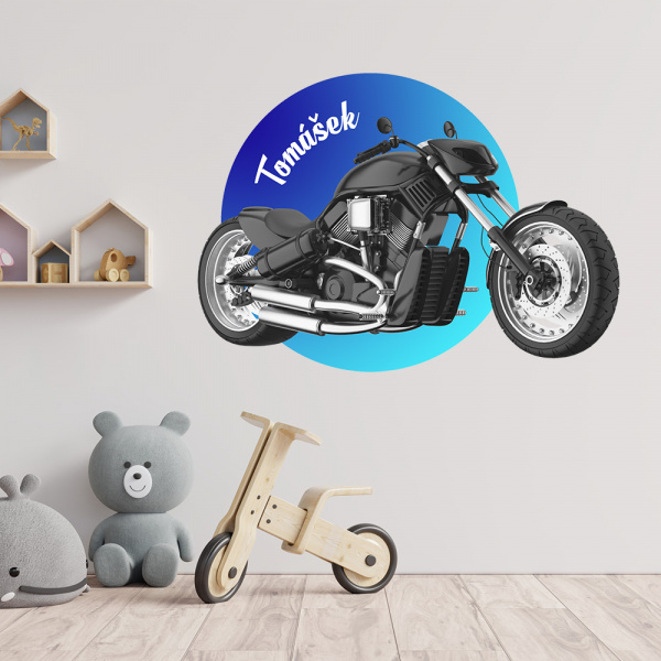 Decoralina - Samolepka Chopper se jménem