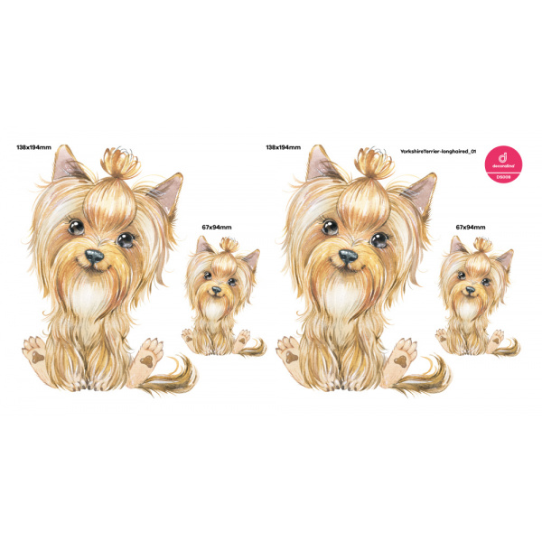 Decoralina - YorkshireTerrier longhaired set - DS015