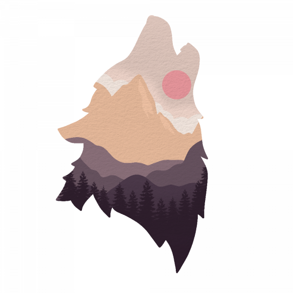 Decoralina - Grape Hills Wolf