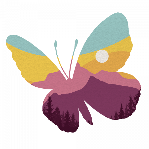 Decoralina - Rainbow Butterfly