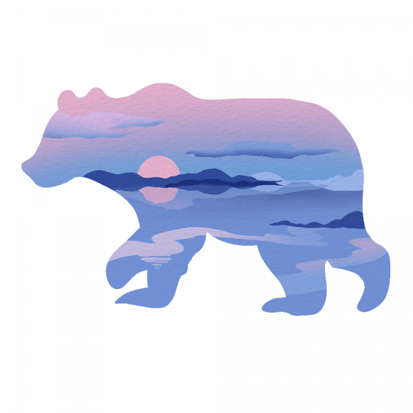 Decoralina - Sunset Polar Bear