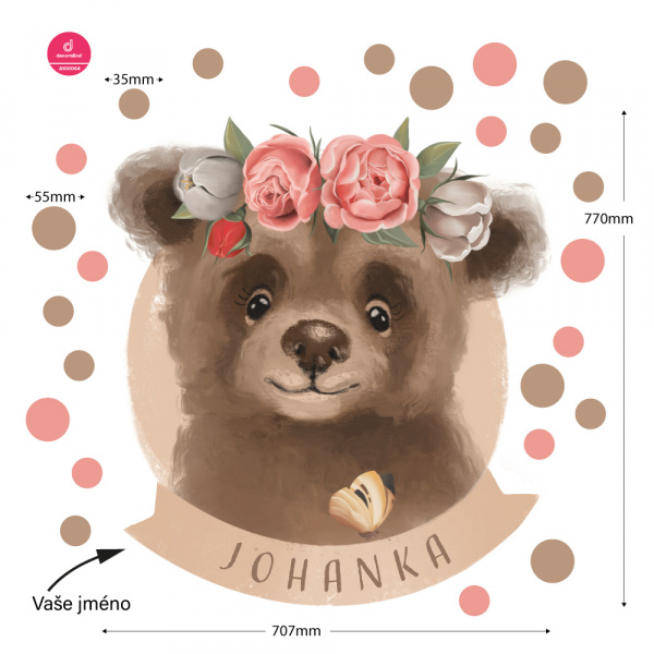 Decoralina - Medvídek se jménem