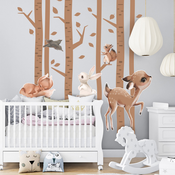 Decoralina - Samolepa zvířátka v lese 1
