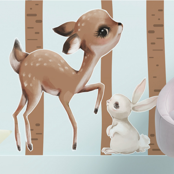 Decoralina - Samolepa zvířátka v lese 1