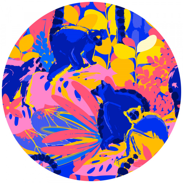 Decoralina - Color full lemur B2