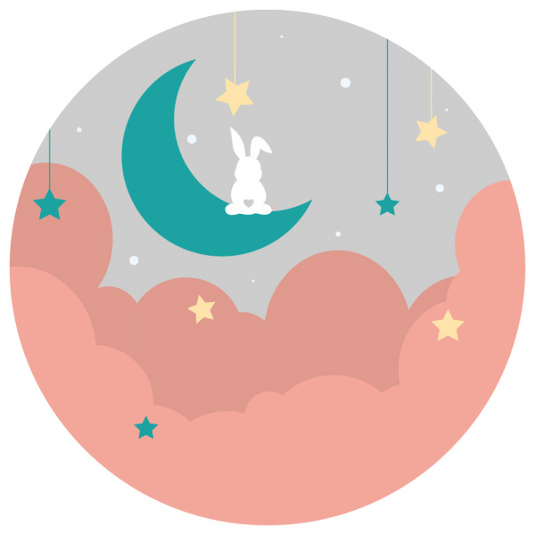 Decoralina - Bunny with moon