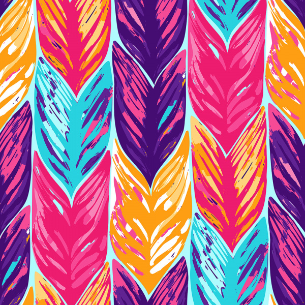 Decoralina - Colored leaves obraz 100x100cm