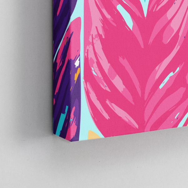 Decoralina - Colored leaves obraz 100x100cm