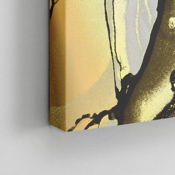 Decoralina - Golden one obraz 100x100cm