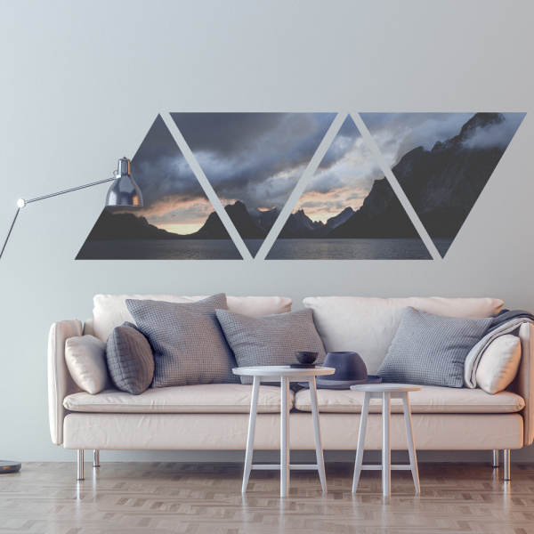 Decoralina - Mountains shaped - nálepky 