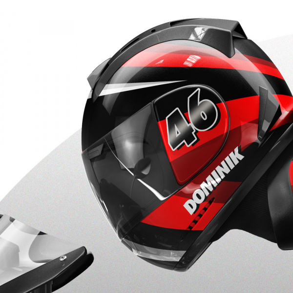 Decoralina - Motorka s vlastním jménem - samolepka