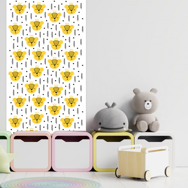 Decoralina - Dekorační stěna Méďa králem