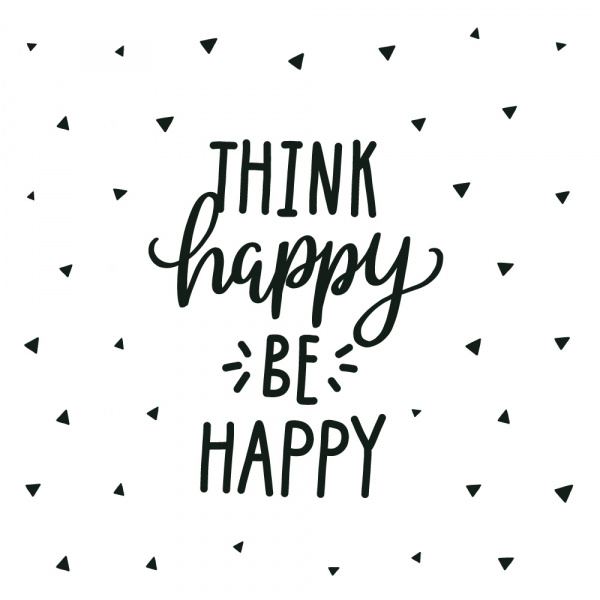 Decoralina - Dekorační stěna Be Happy