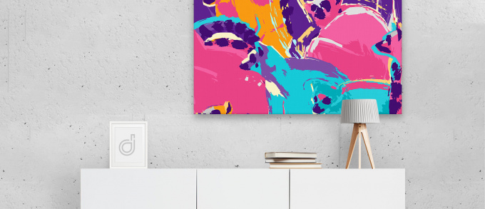 Lemurs obraz 100x100cm