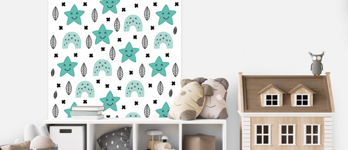 Dekorační samolepící tapeta s hvězdicí